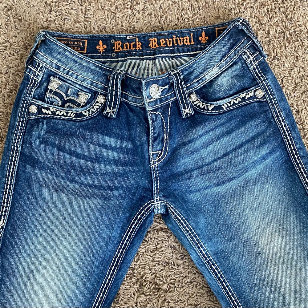 Rock revival flare jeans